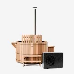 Firewood nordic bath with Heat Pump