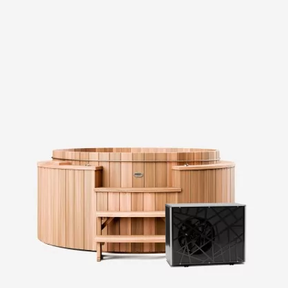 Wooden Spa with Heat Pump